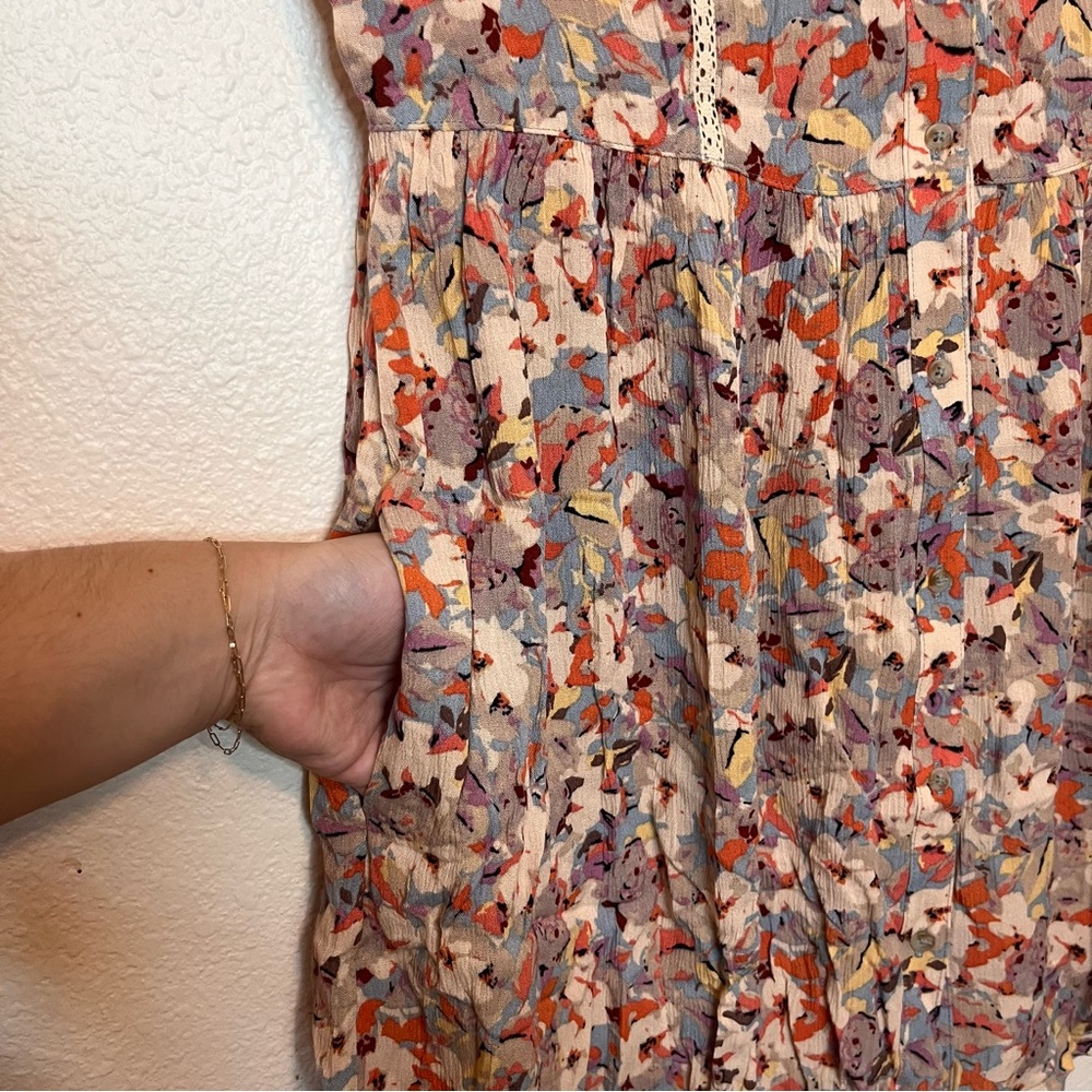 Vanessa Virginia Anthropologie Floral Print Women's Top Size XS - Picture 4 of 7